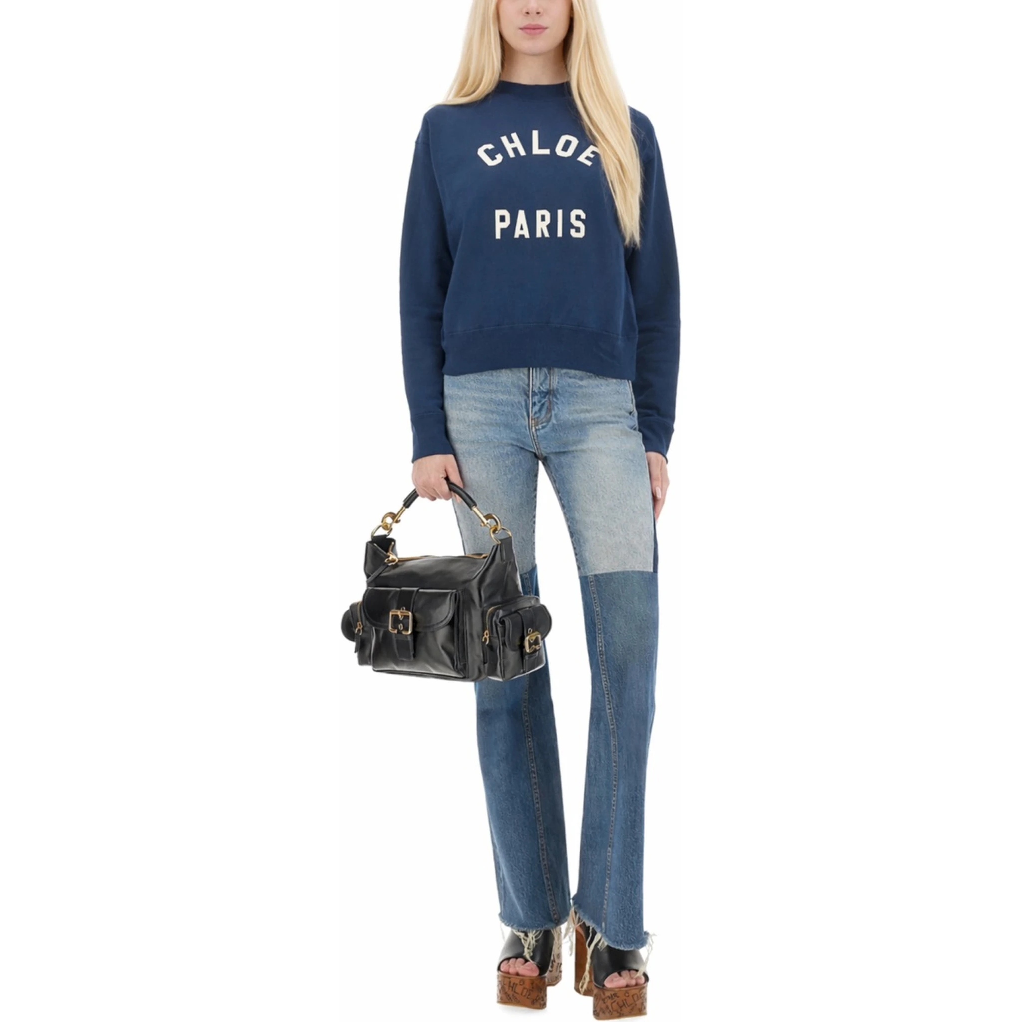 COTTON FLEECE LOGO PULLOVER