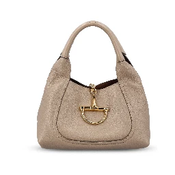 Softbit maxi shoulder bag in leather.