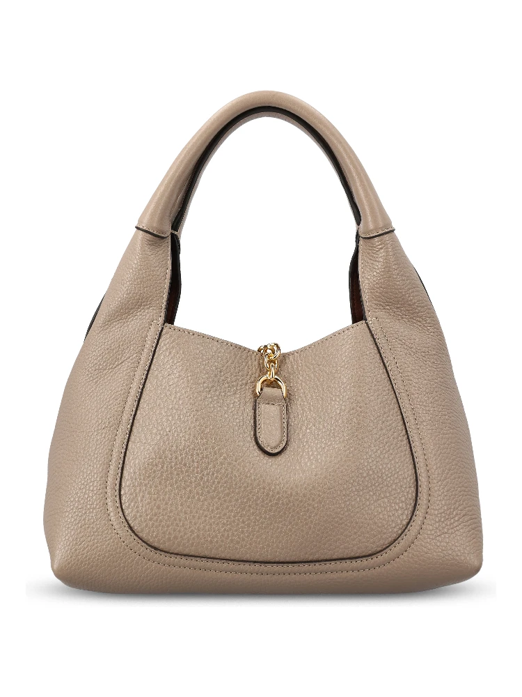 Softbit maxi shoulder bag in leather. alternative