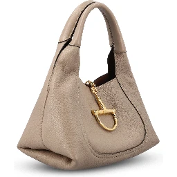 Softbit maxi shoulder bag in leather.