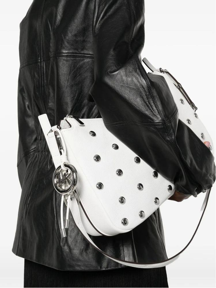Nolita Small Studded Suede Shoulder Bag alternative