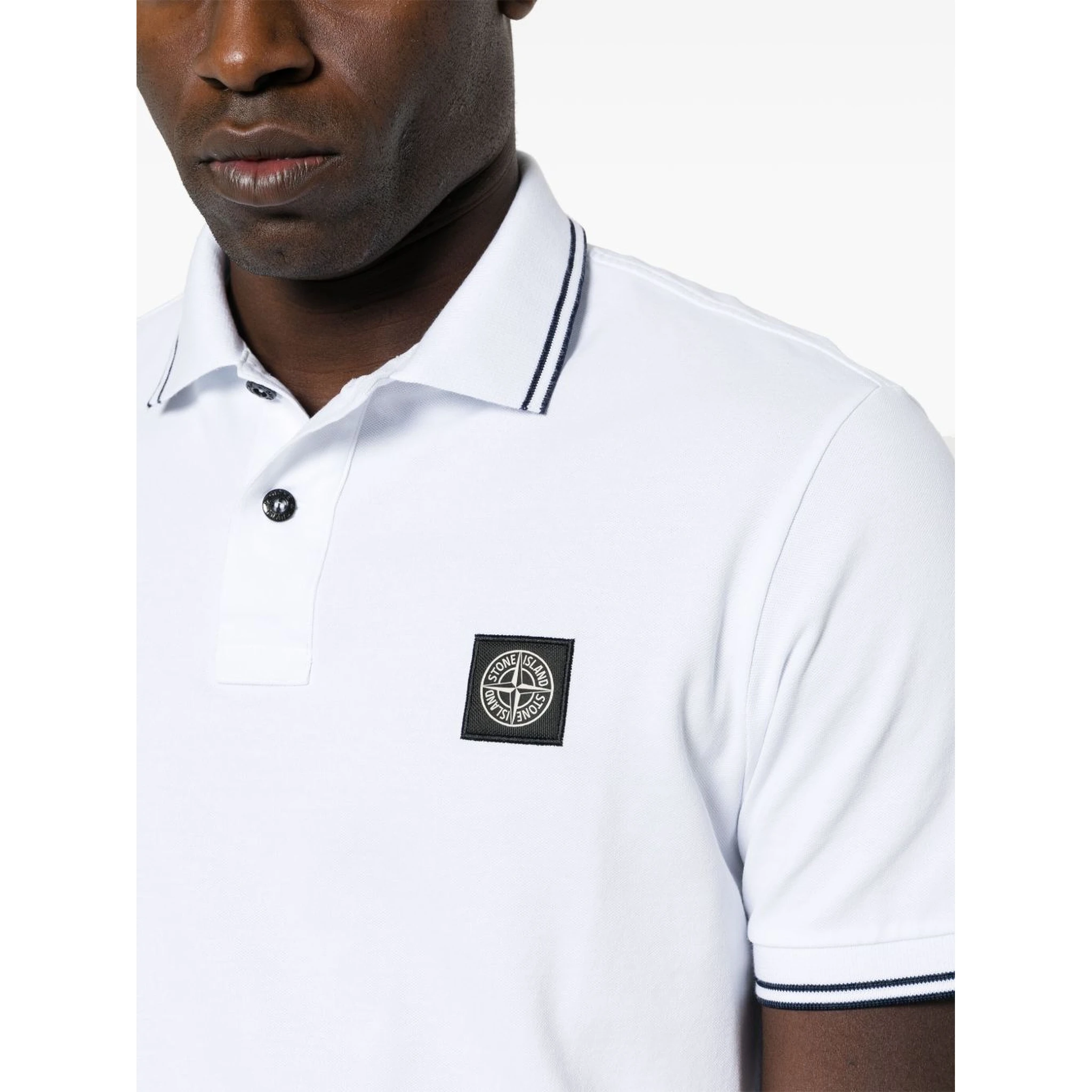 Stone Island T-shirts and Polos White