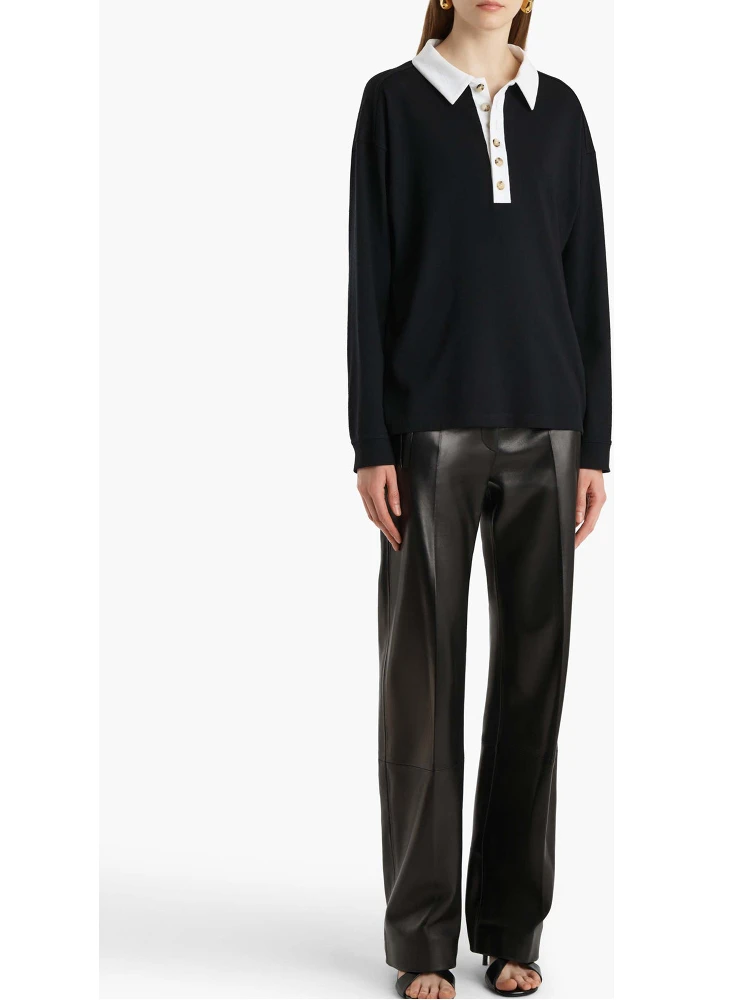 تيشيرتات وبولو سوداء من KHAITE alternative