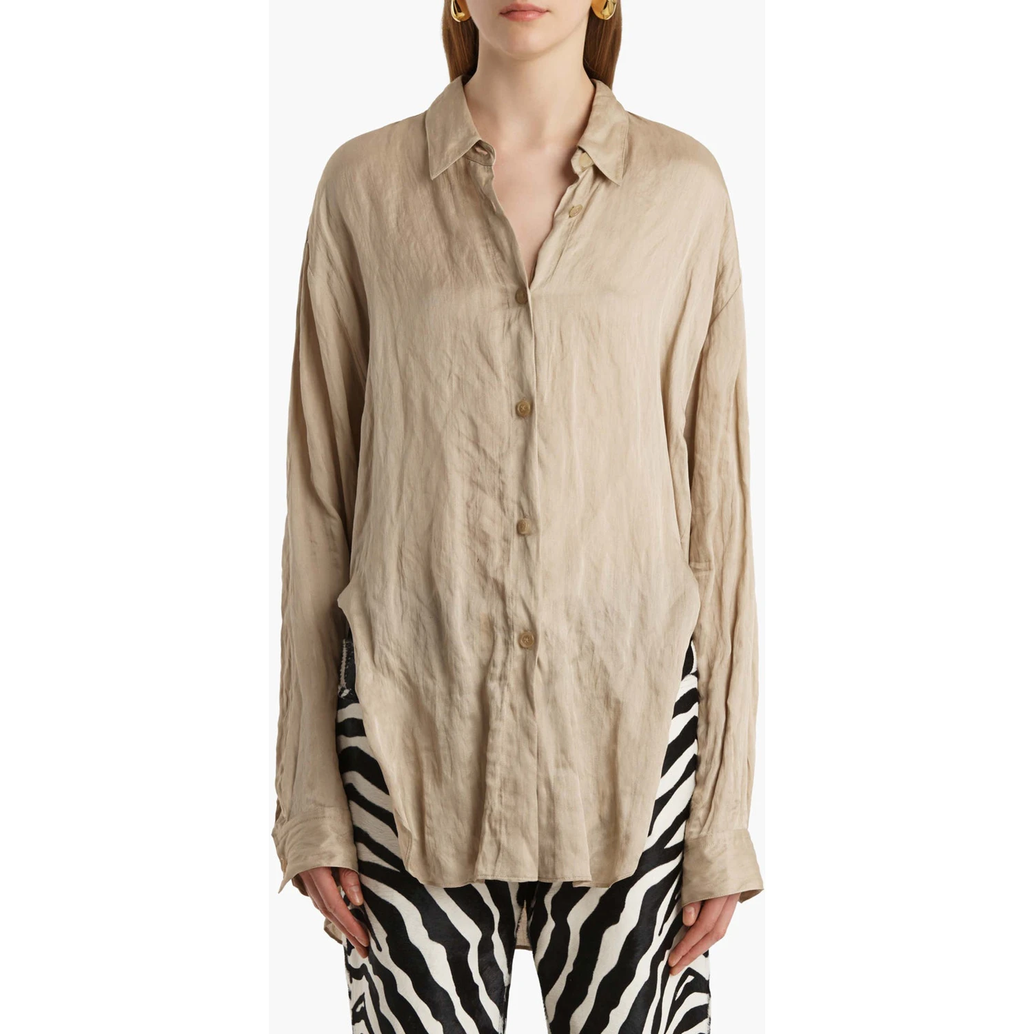 KHAITE Shirts Beige