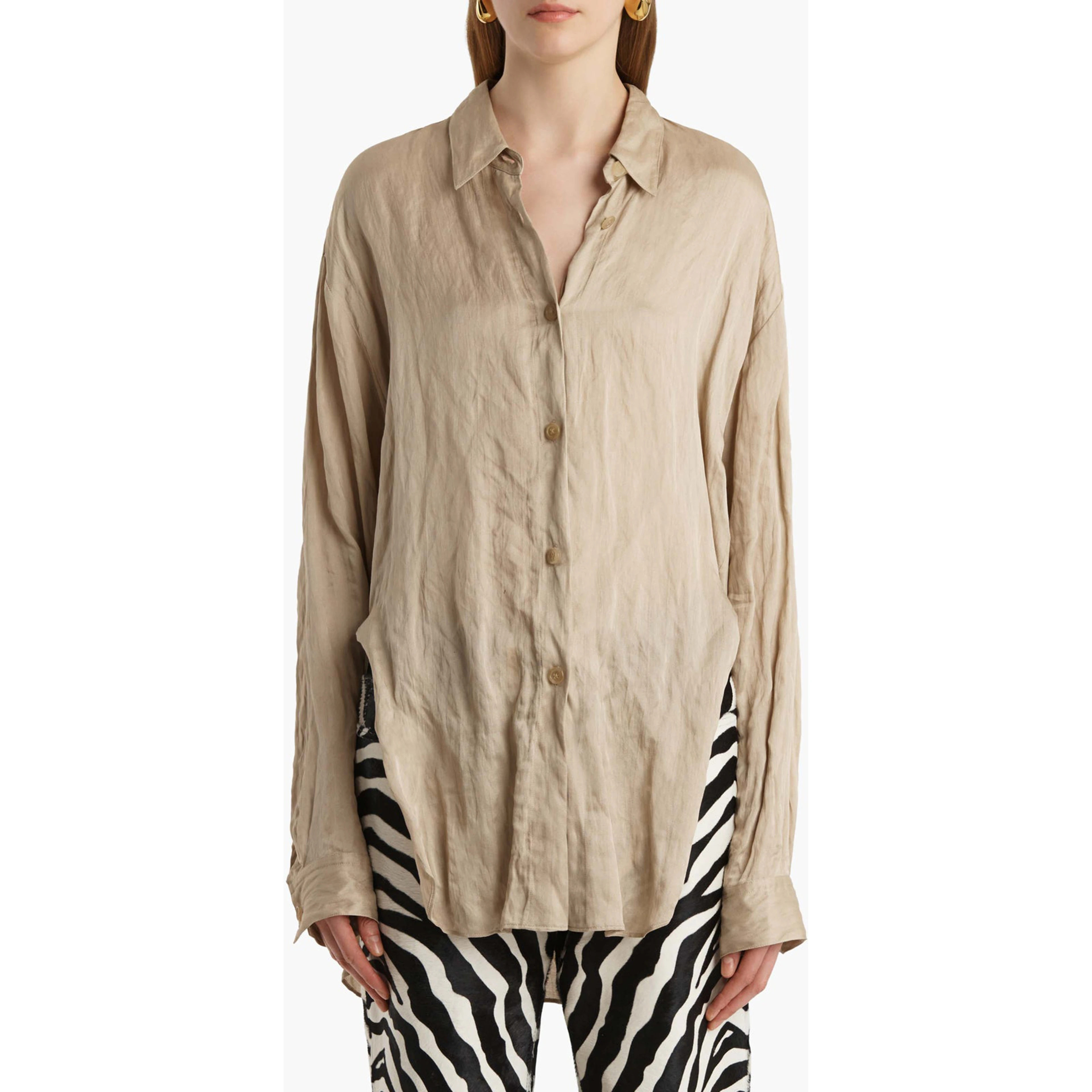 KHAITE Shirts Beige