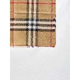 Check wool and silk scarf