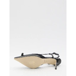 Afia Mesh slingback pumps