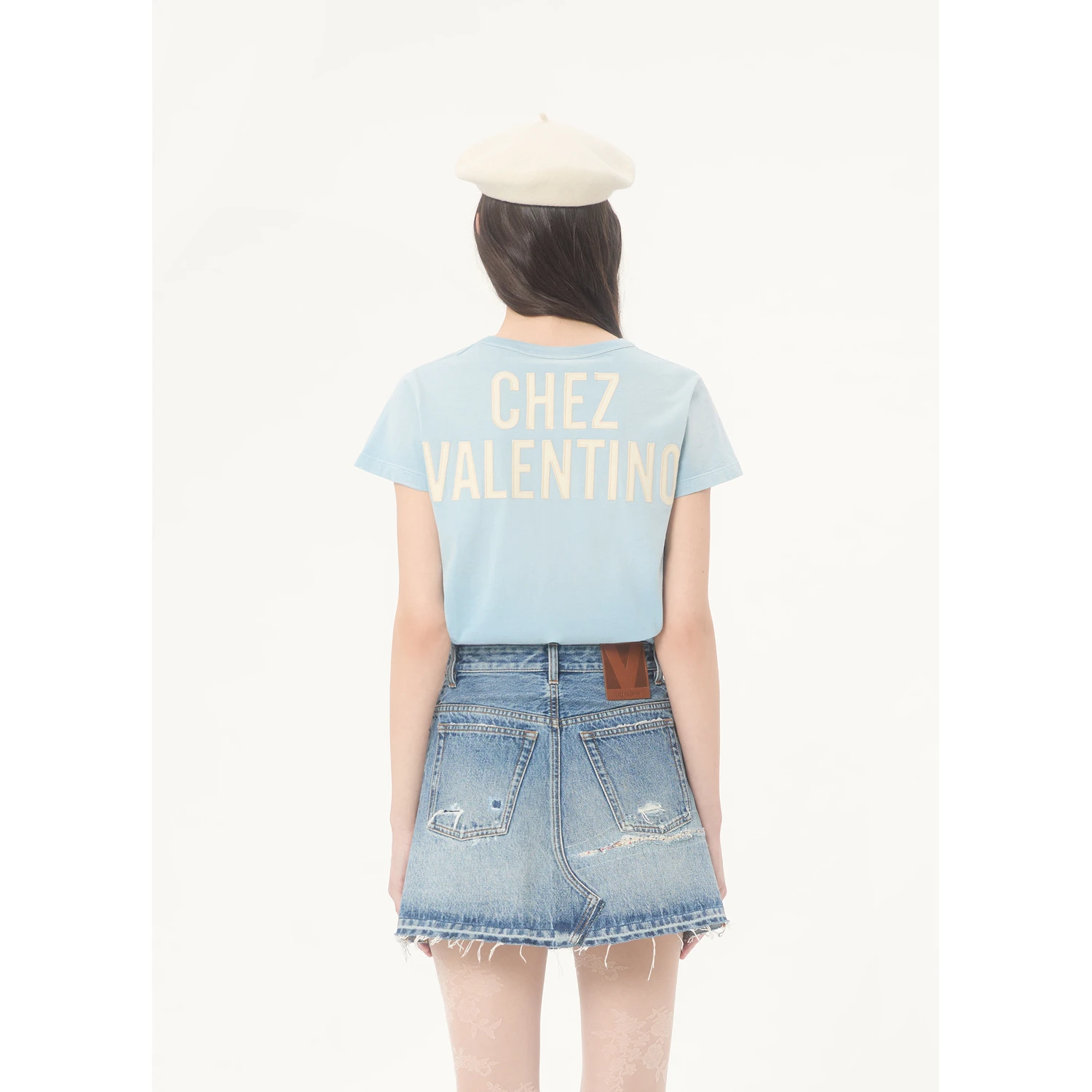 Valentino Garavani T-shirts and Polos Clear Blue