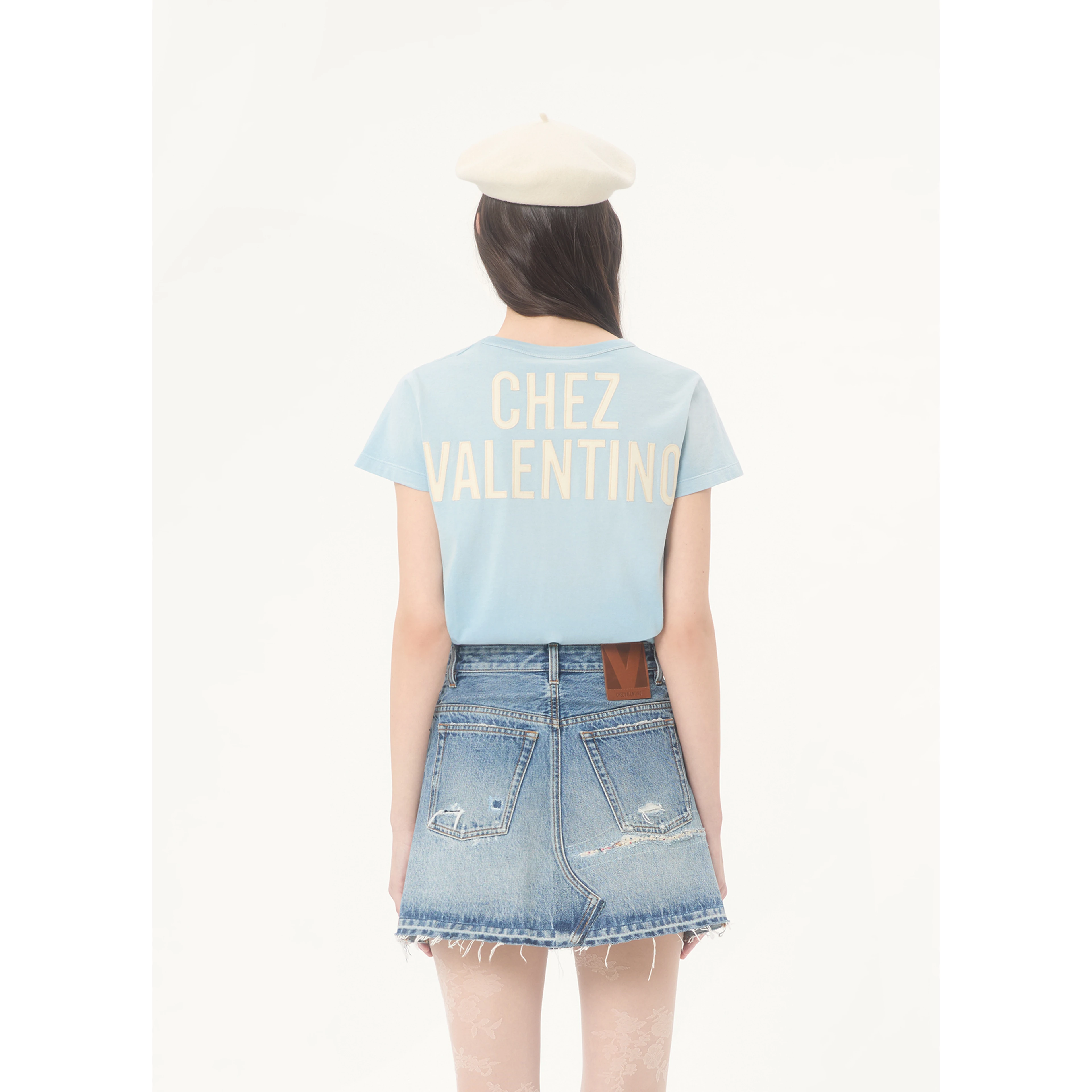 Valentino Garavani T-shirts and Polos Clear Blue
