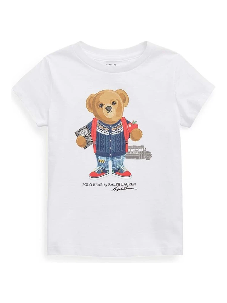 "SCHOOL BEAR" LOGO T-SHIRT