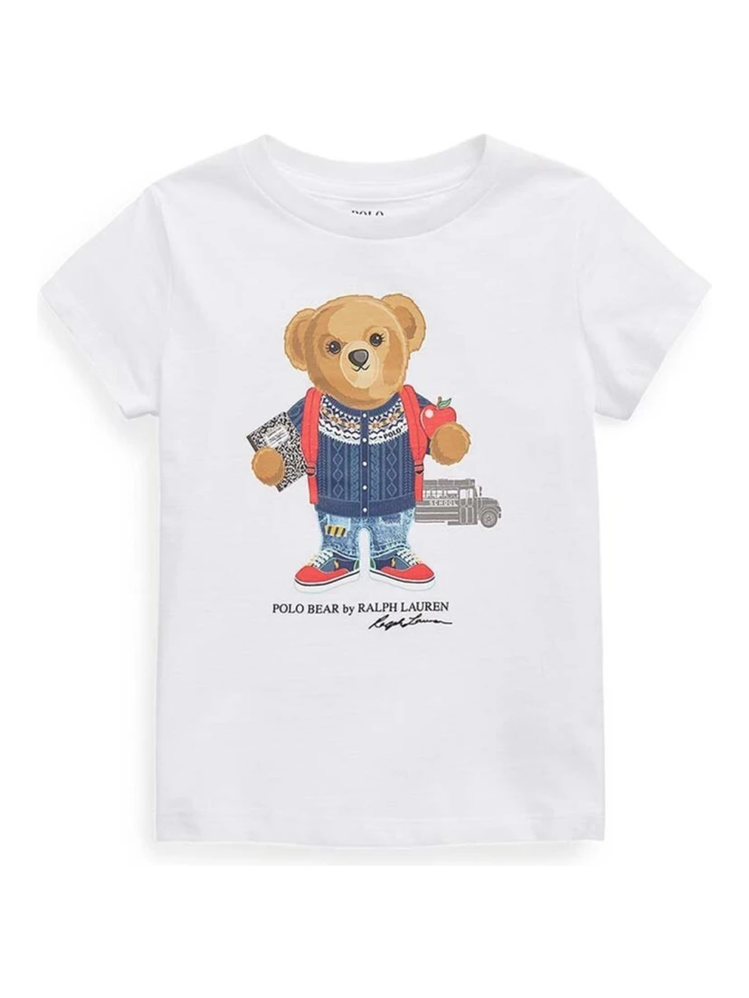 "SCHOOL BEAR" LOGO T-SHIRT