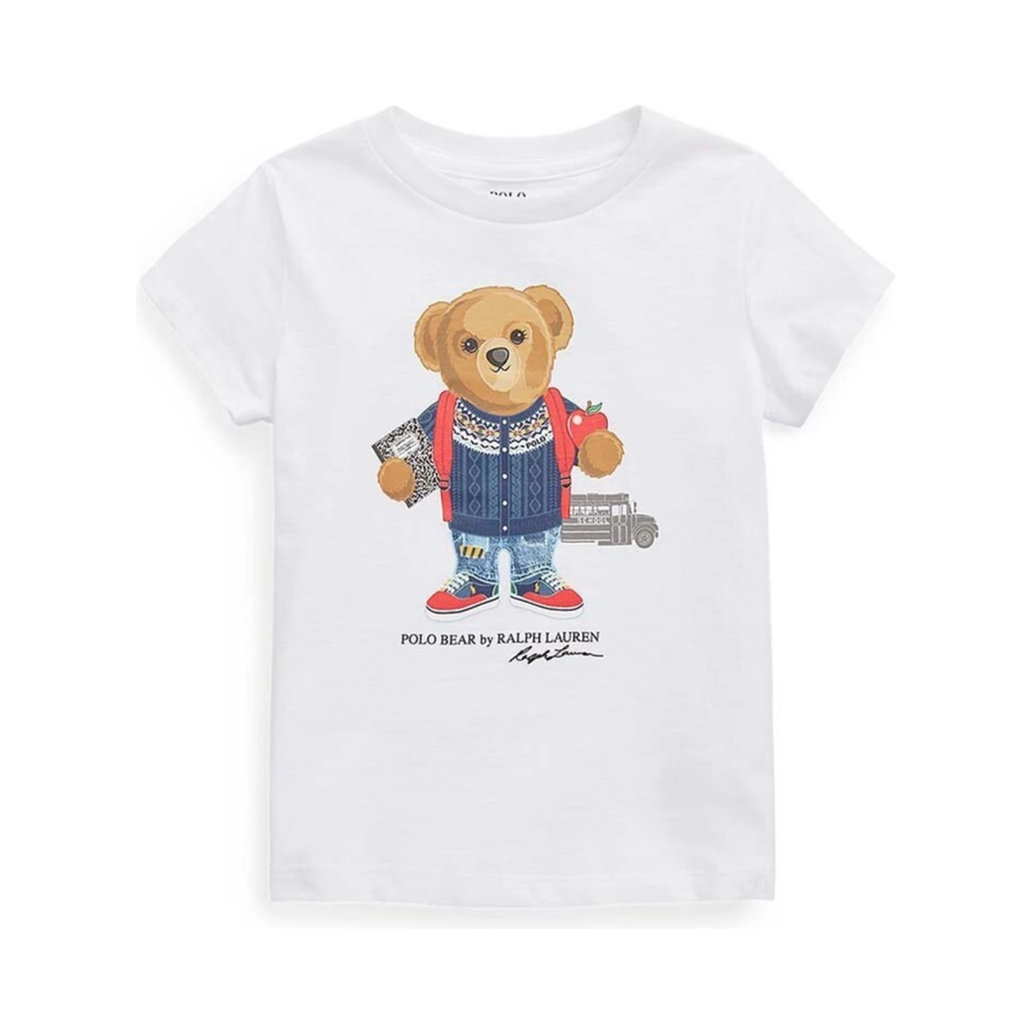 "SCHOOL BEAR" LOGO T-SHIRT