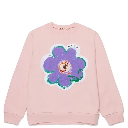SWEATSHIRT WITH "FLOWER" LOGO