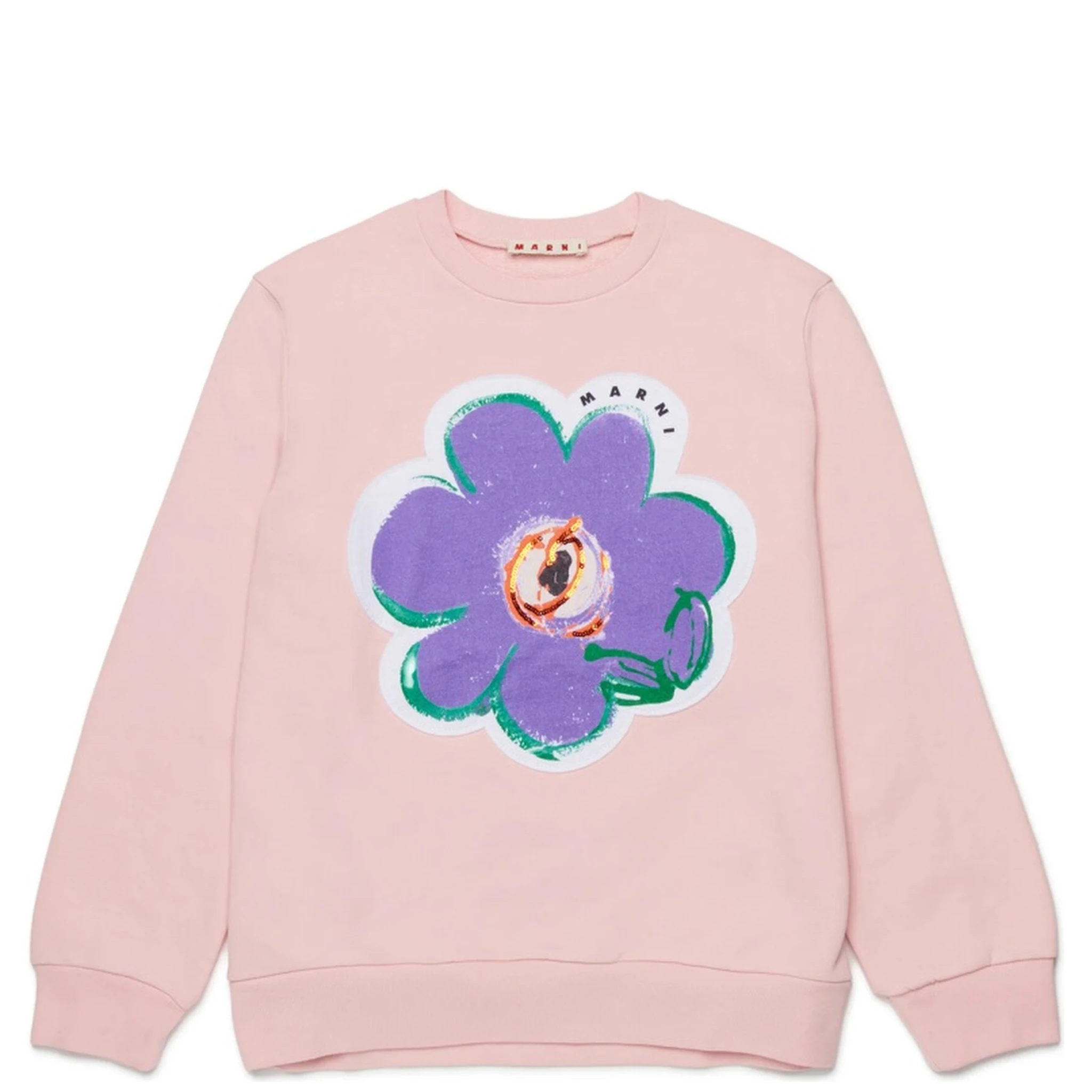 SWEATSHIRT WITH "FLOWER" LOGO