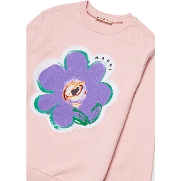 SWEATSHIRT WITH "FLOWER" LOGO