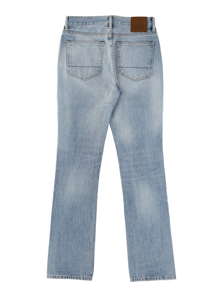 "STONE" WASHED DENIM JEANS alternative