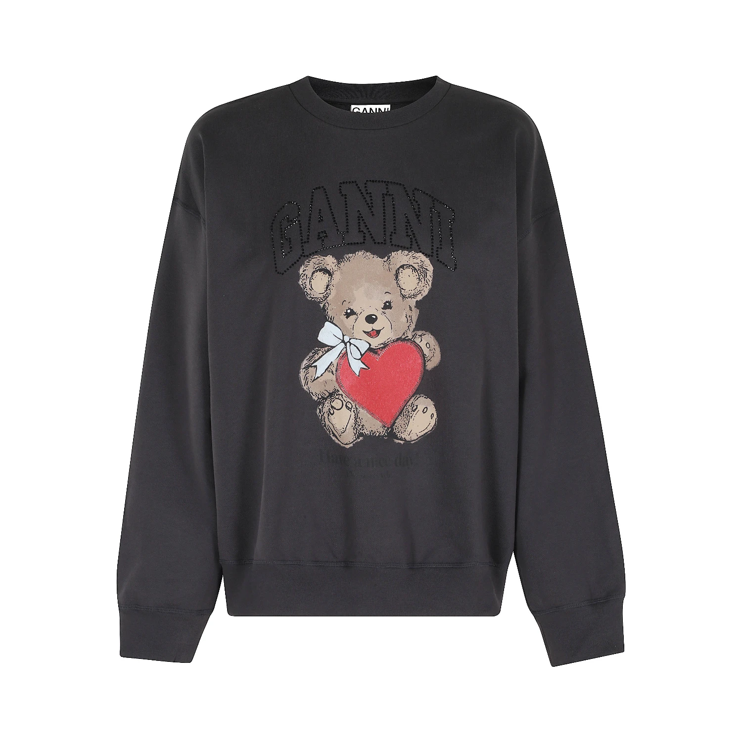 ISOLI CREWNECK BEAR WITH RHINESTONE