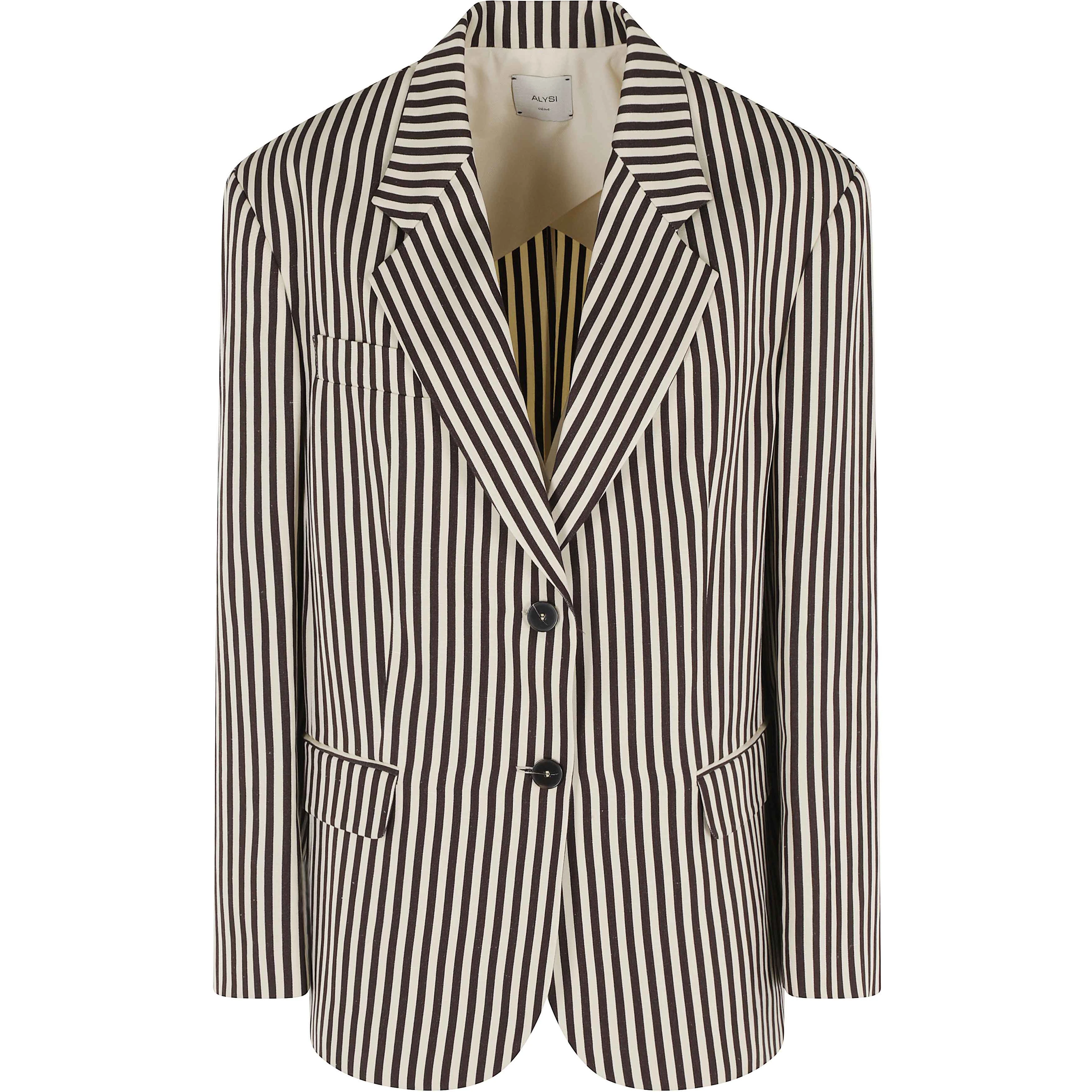 BLAZER VISCO STRIPES MONOPETTO