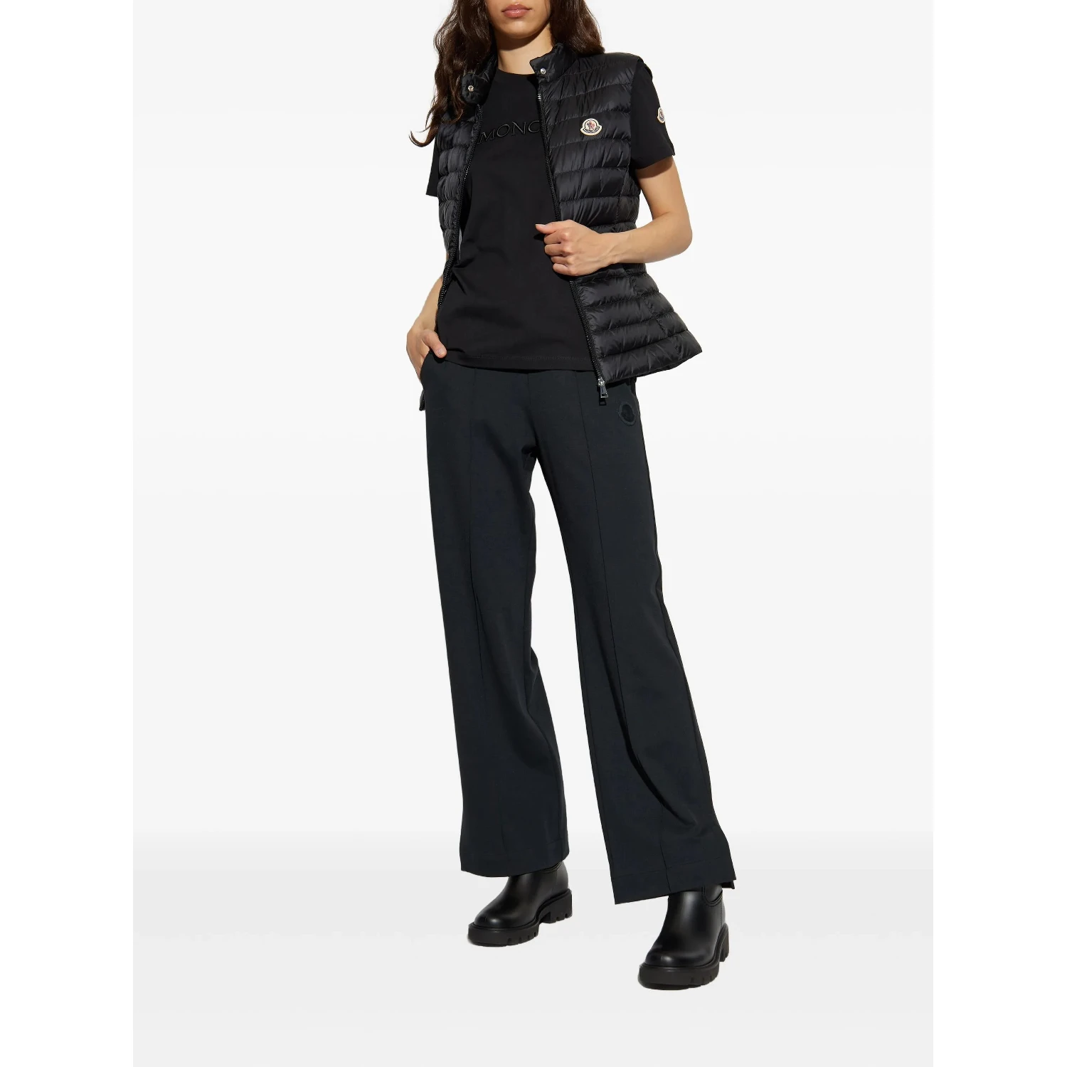 Moncler T-shirts and Polos Black
