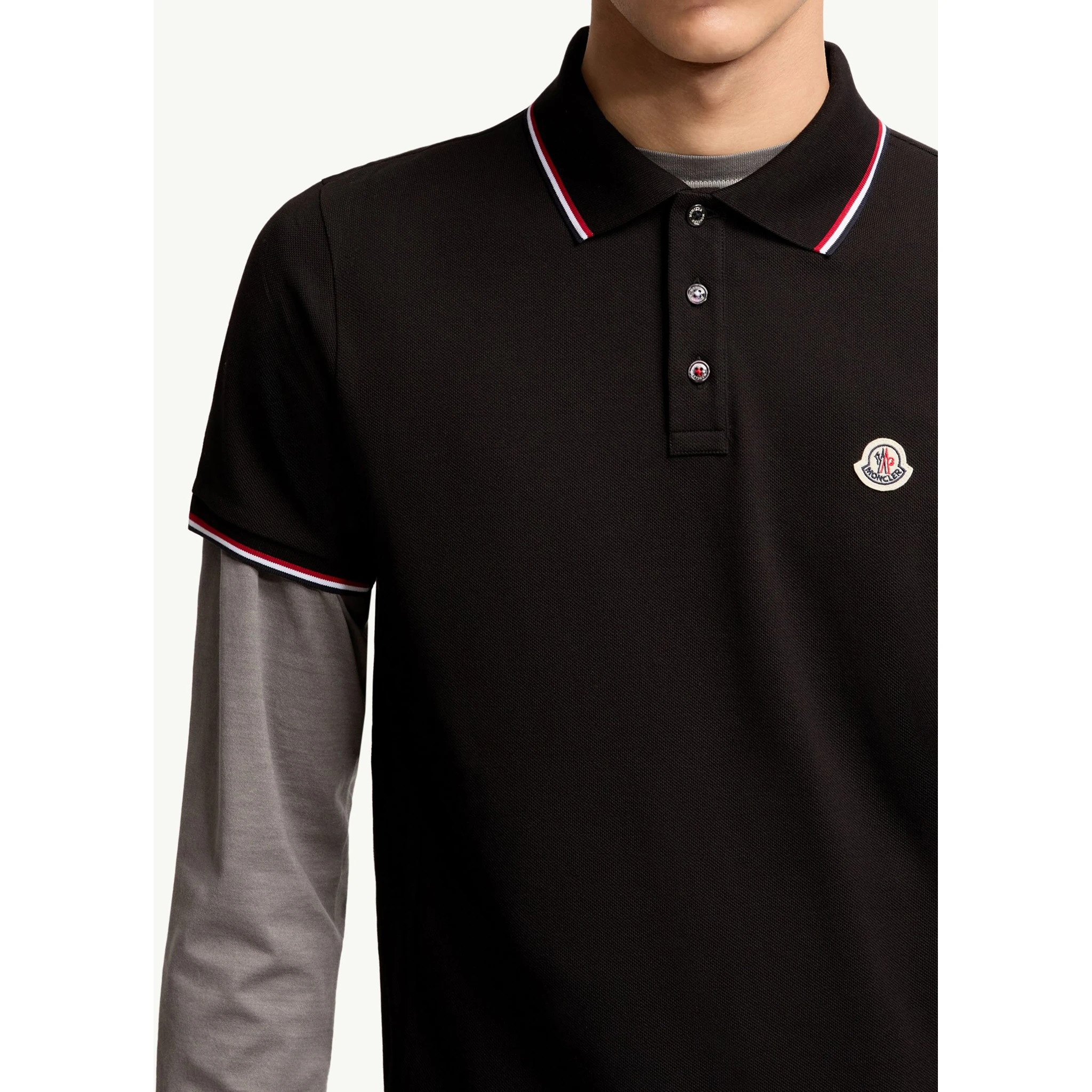 Moncler T-shirts and Polos Black