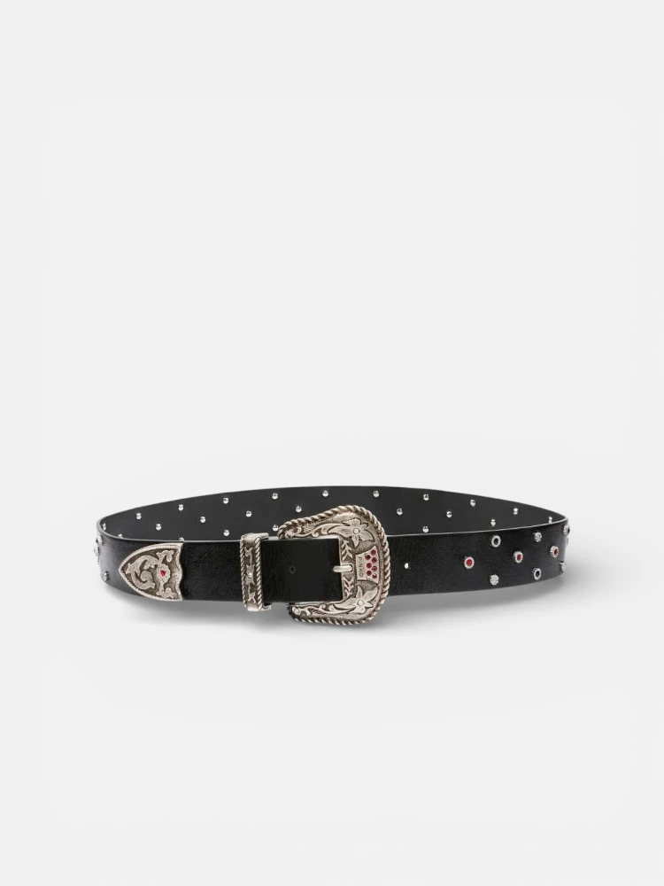PINKO TEX. STRASS belt