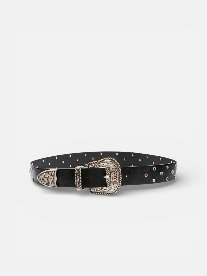 PINKO TEX. STRASS belt