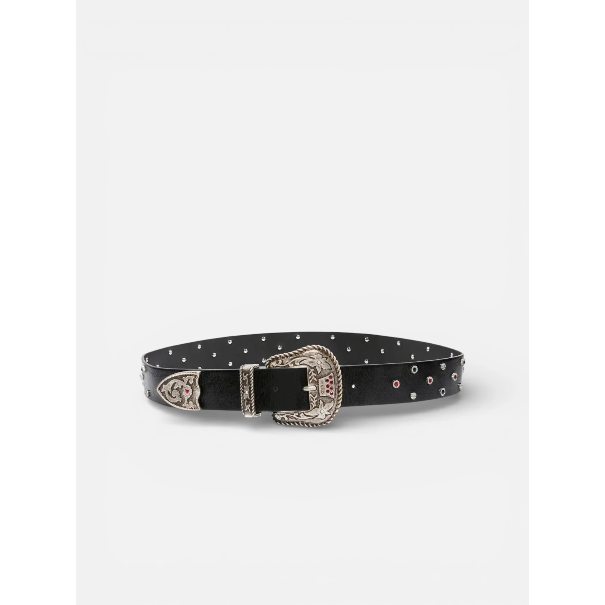 PINKO TEX. STRASS belt