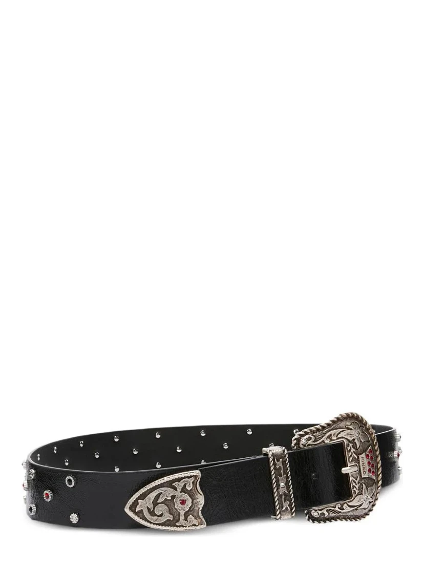 PINKO TEX. STRASS belt