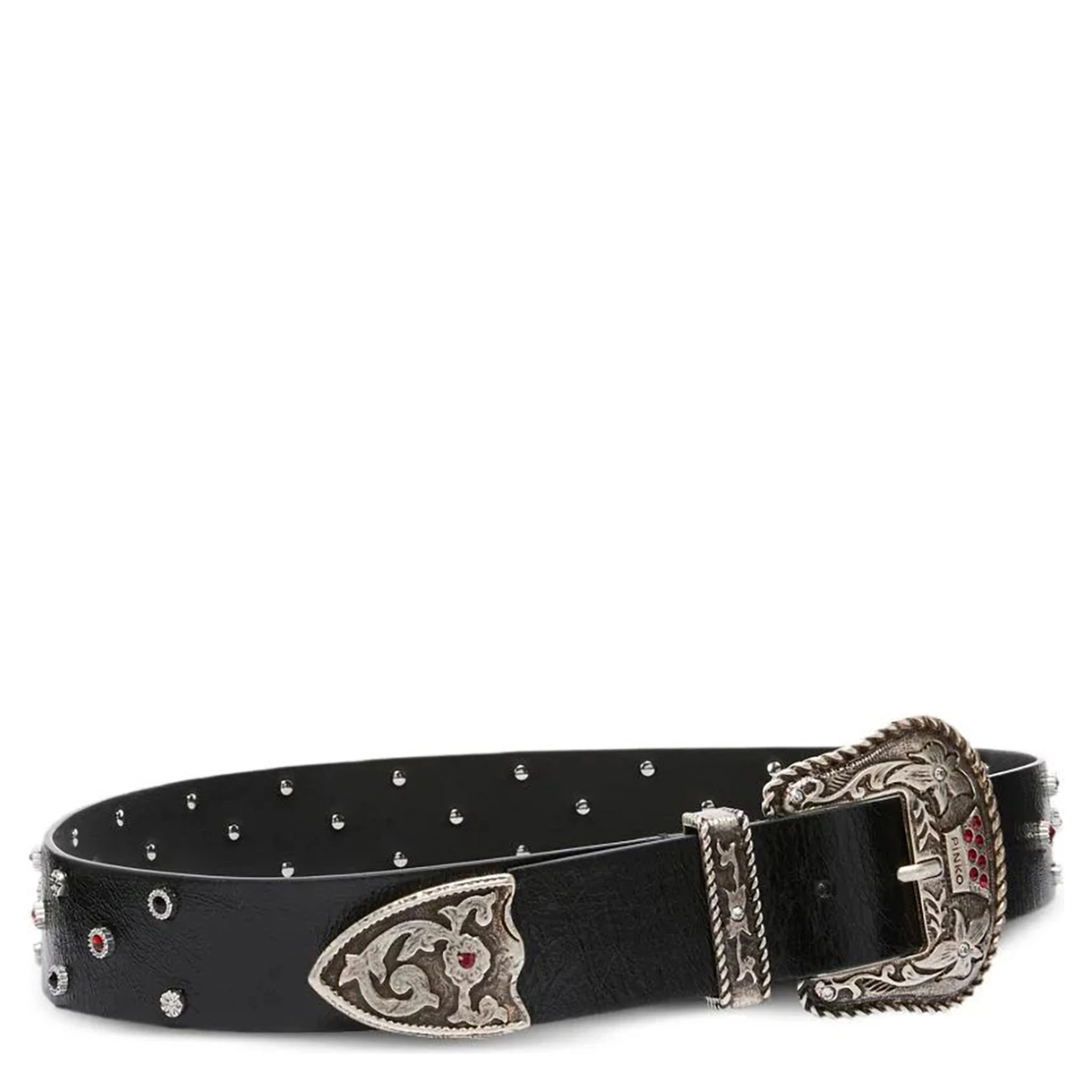 PINKO TEX. STRASS belt