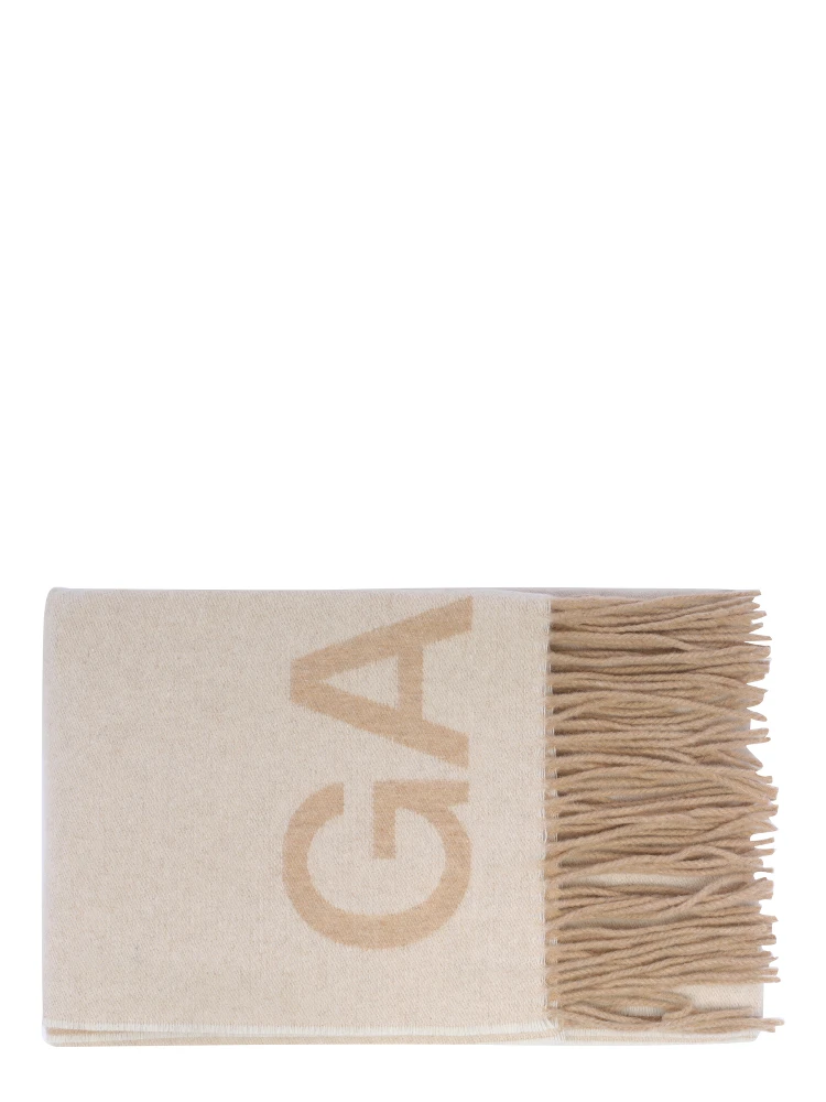 GANNI Scarfs Beige