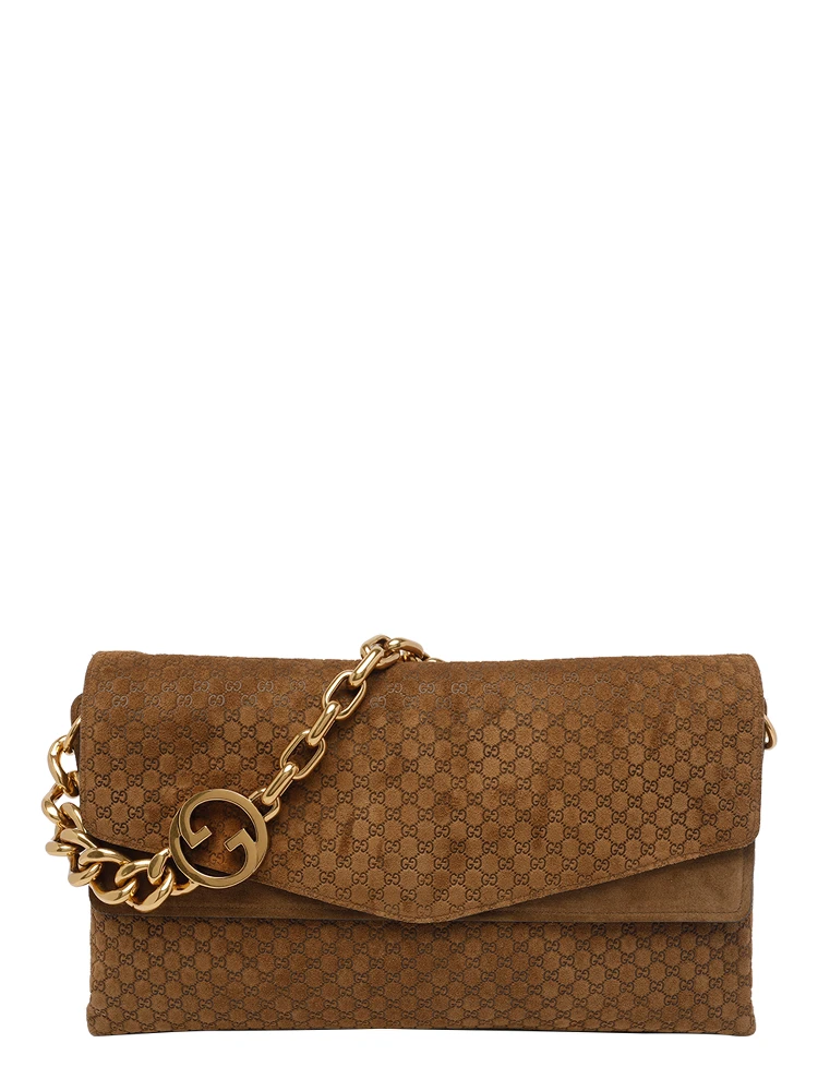Pepper brown Big GG Chain shoulder bag