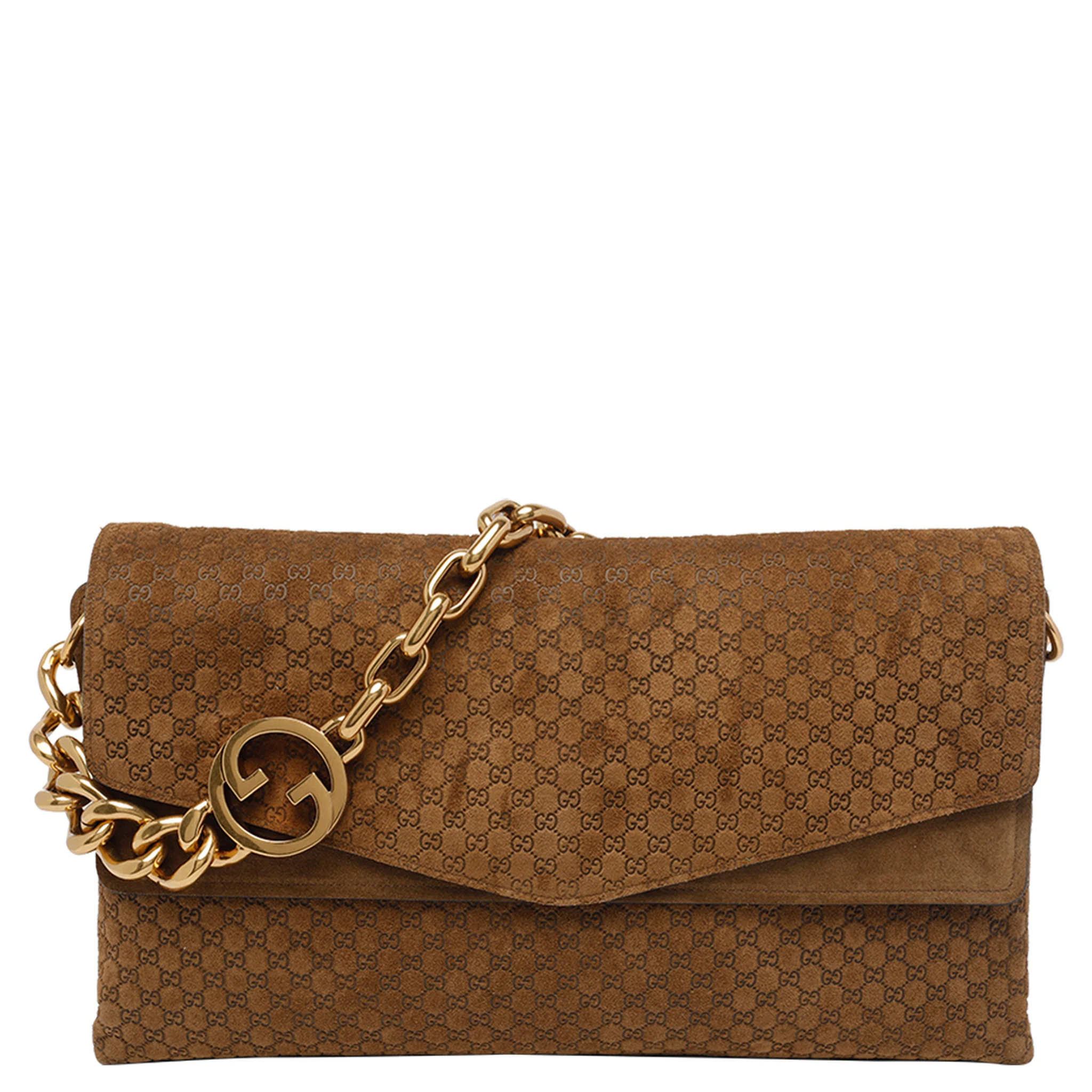 Pepper brown Big GG Chain shoulder bag