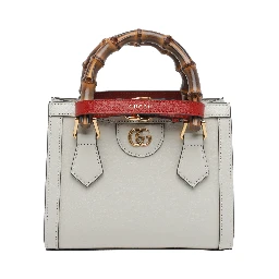 White Gucci Diana shopping bag