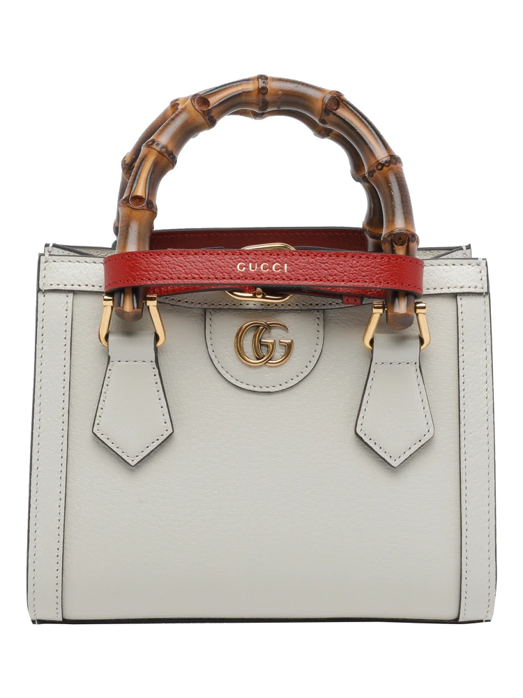White Gucci Diana shopping bag