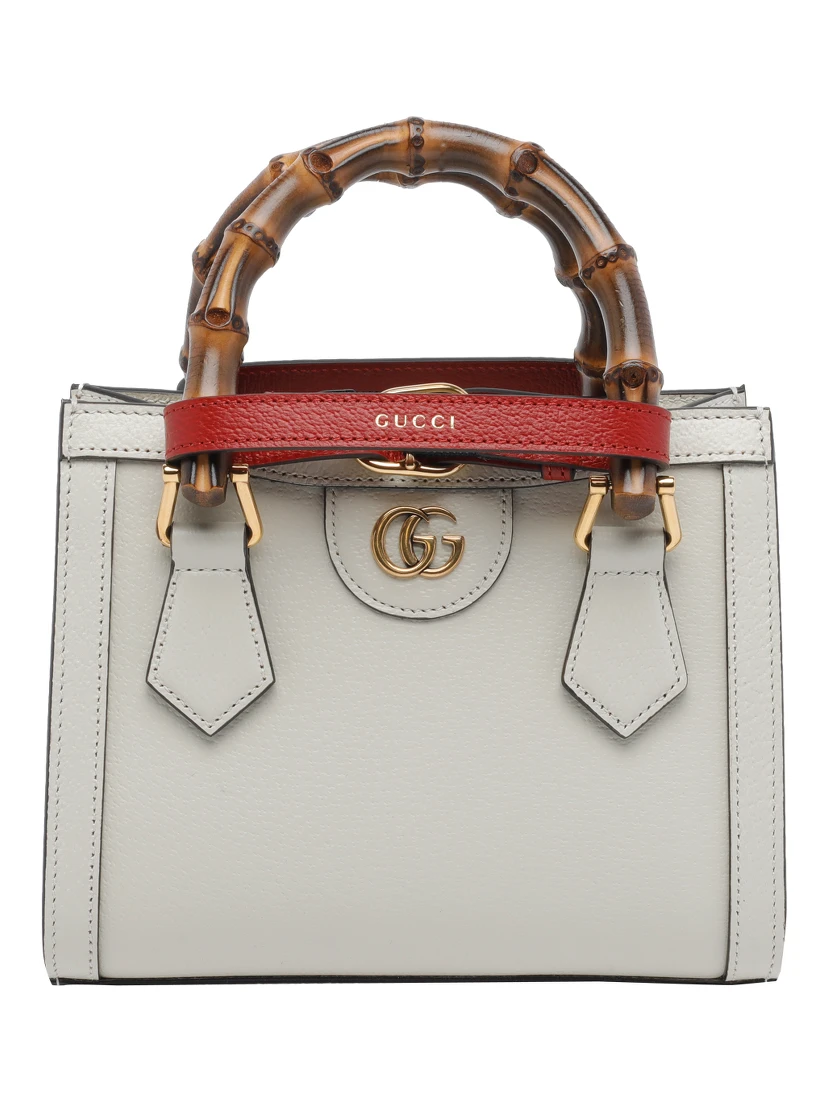 White Gucci Diana shopping bag