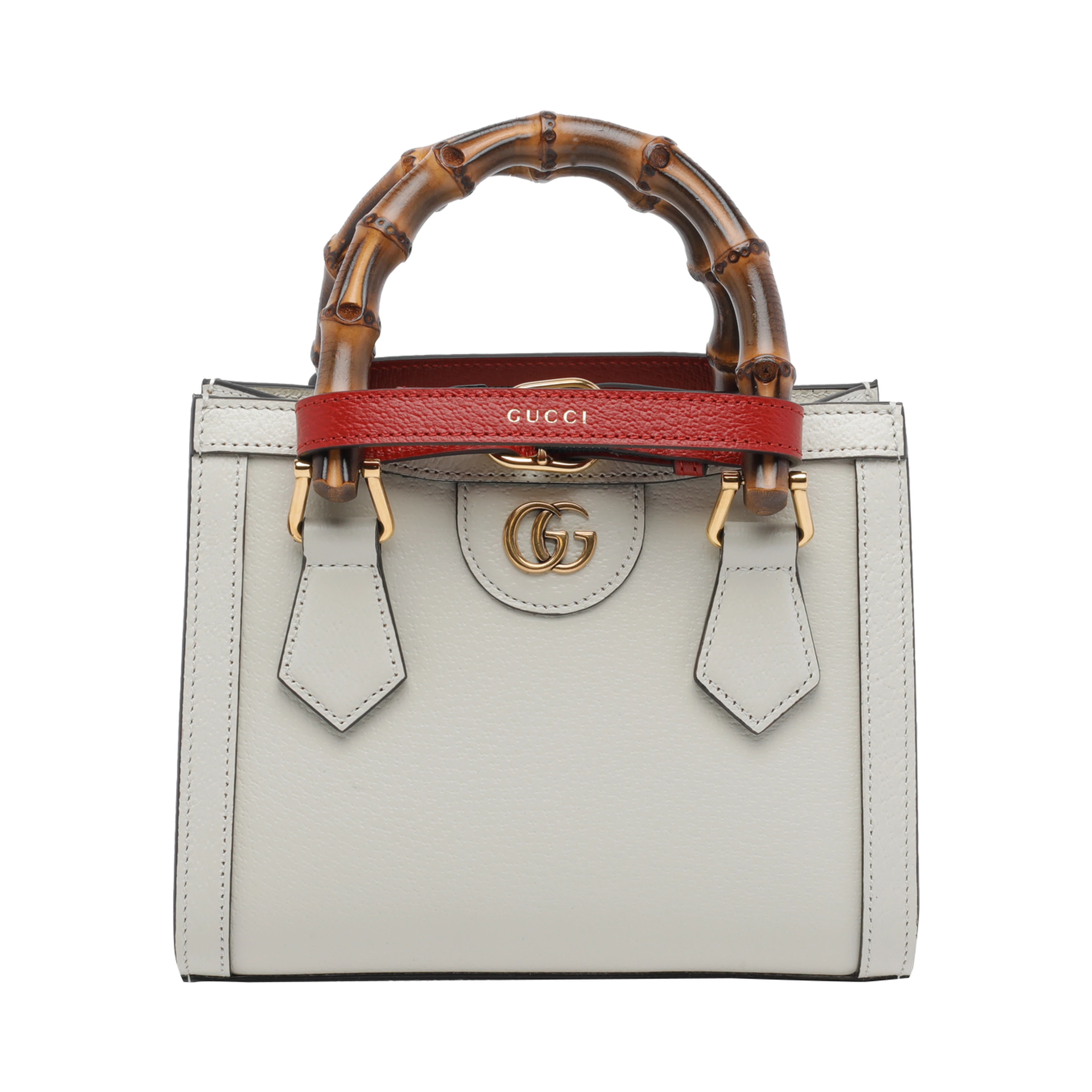 White Gucci Diana shopping bag