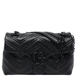 Black small GG Marmont shoulder bag