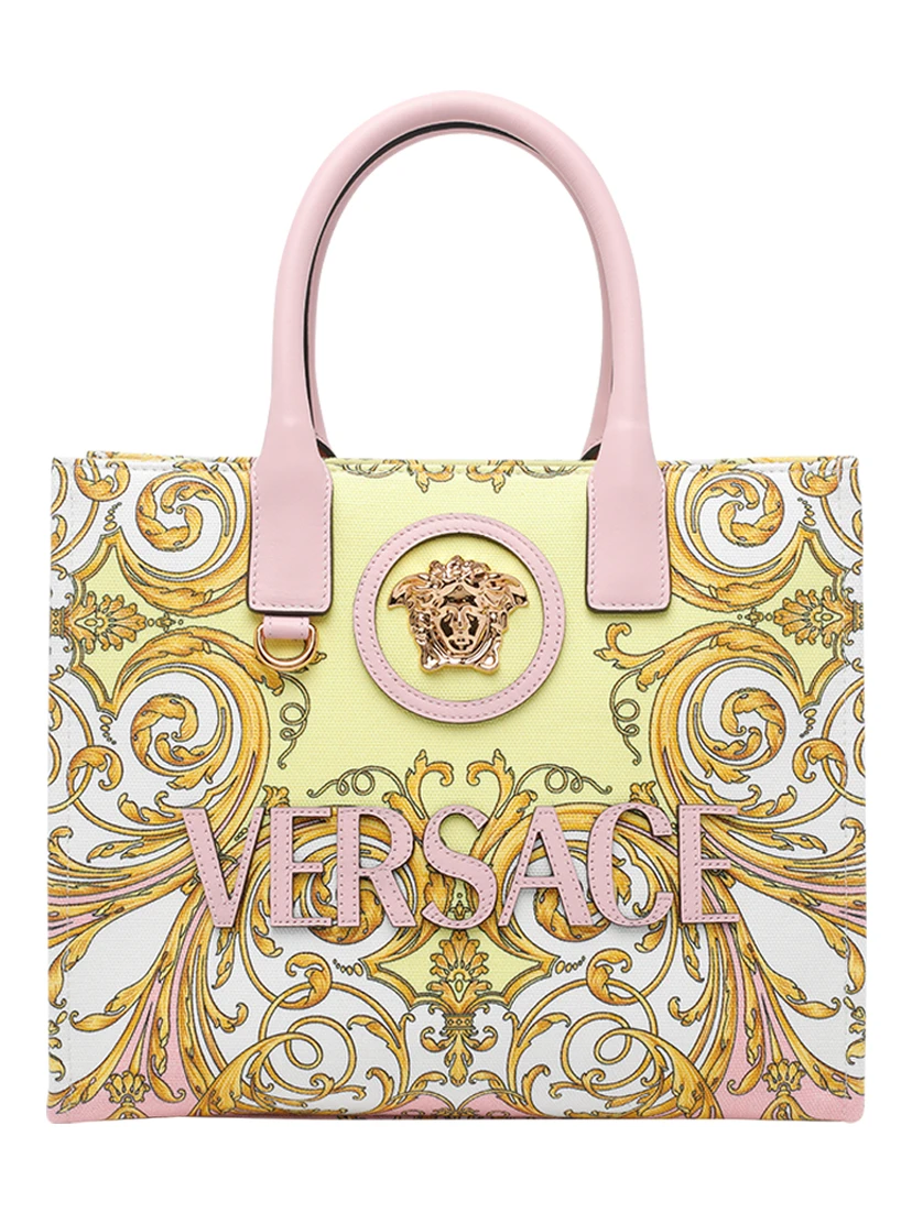 Small La Medusa Printed Tote Bag