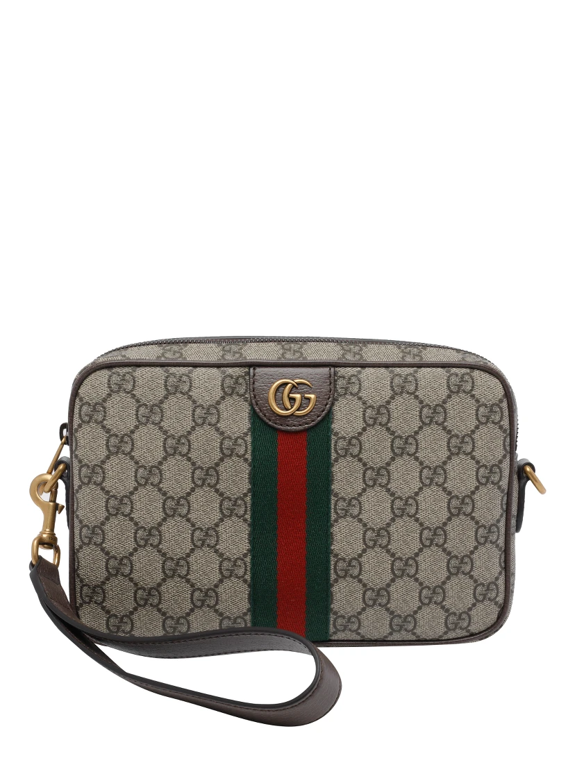 Brown Small Ophidia crossbody bag