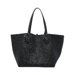 Black Big Totissima Reversible shopping bag