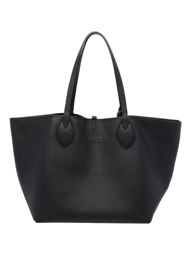 Black Big Totissima Reversible shopping bag