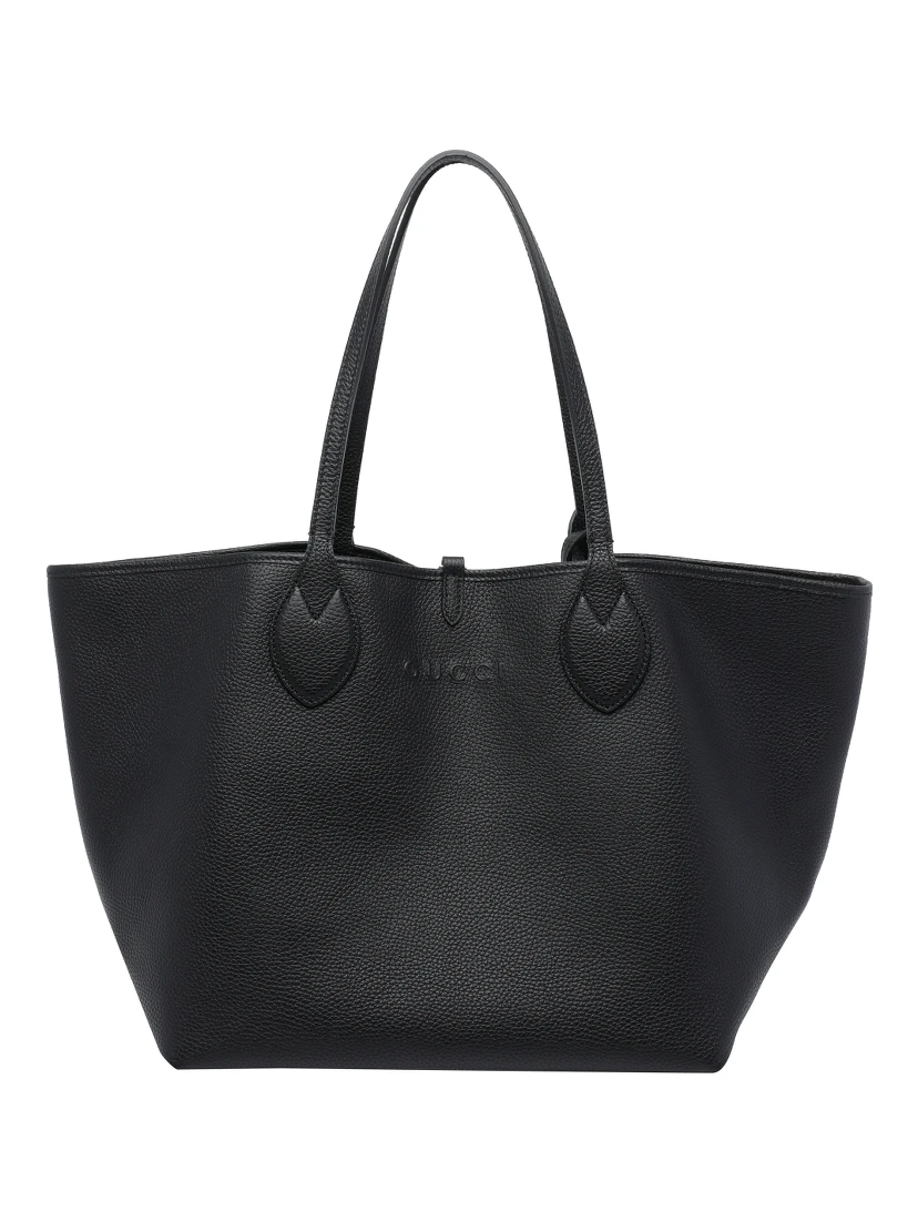 Black Big Totissima Reversible shopping bag