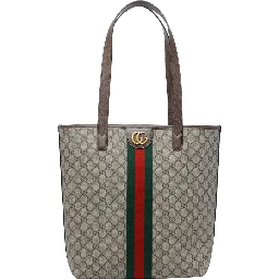 Brown Medium Ophidia shopping bag