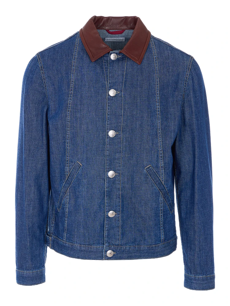Denim outerwear jacket