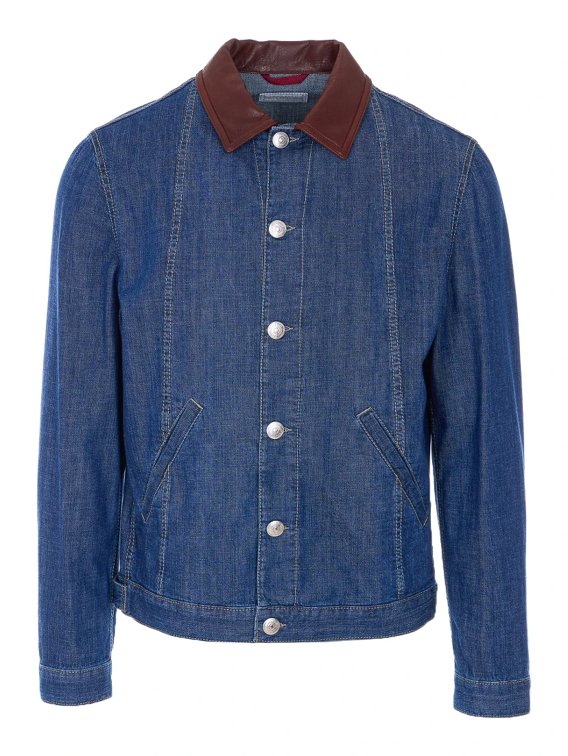 Denim outerwear jacket