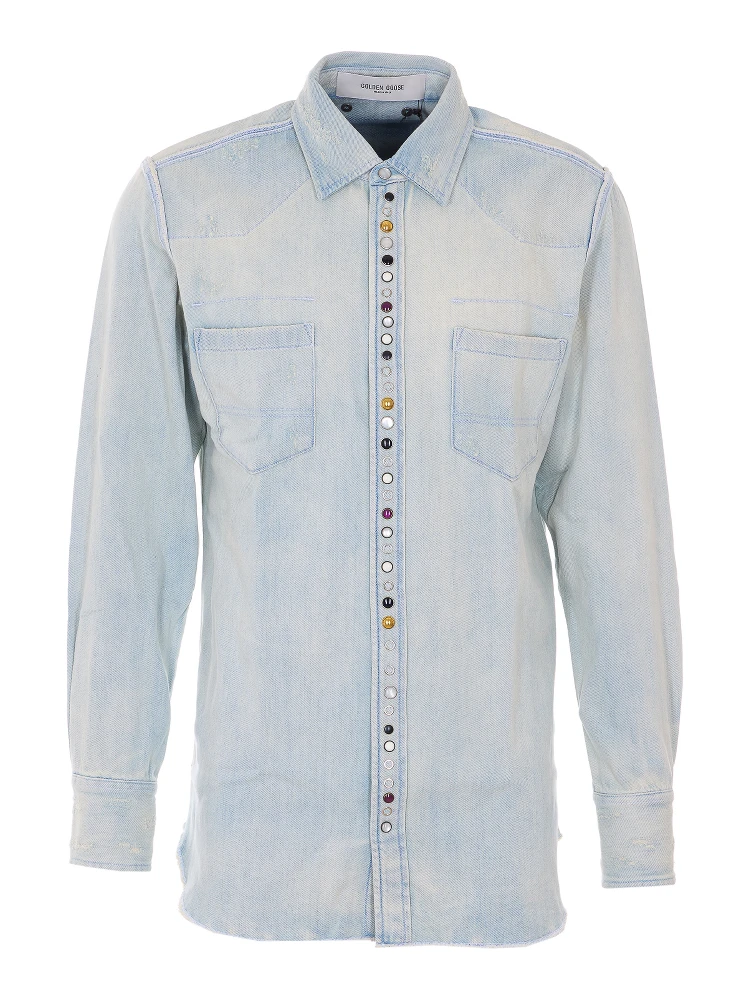 Golden Goose Shirts Blue