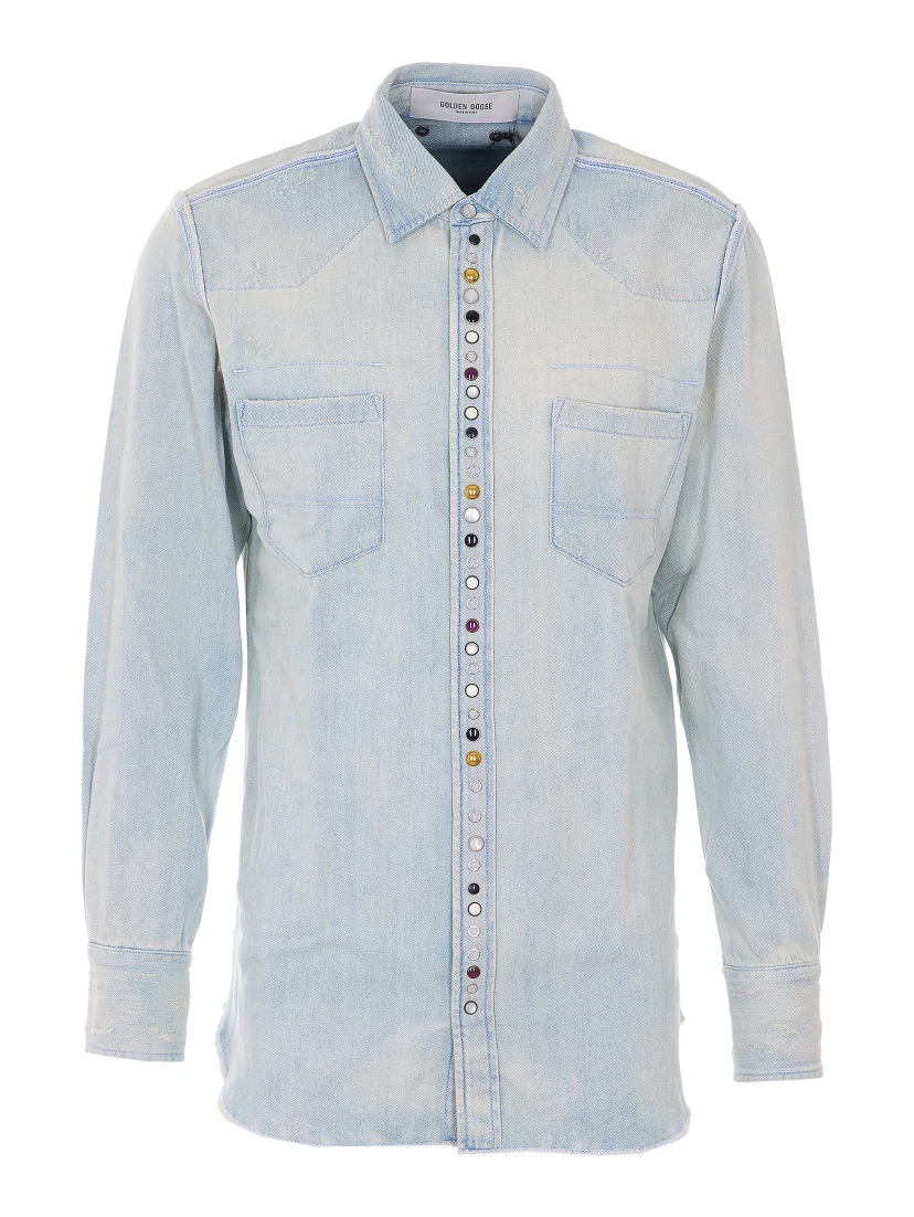 Golden Goose Shirts Blue