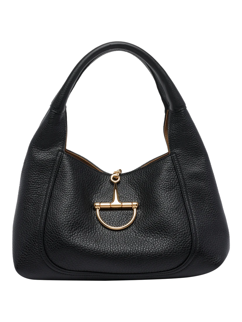 Black Horsebit shoulder bag