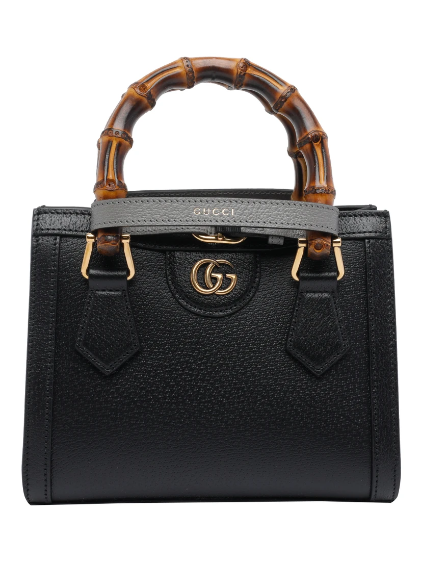 Black Gucci Diana small shopping bag