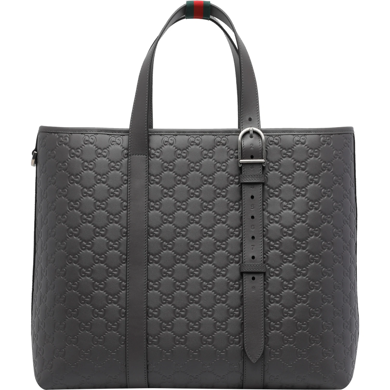 Dark grey big GG Emblem shopping bag